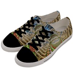 Abstract Fractal Magical Men s Low Top Canvas Sneakers by Sudhe