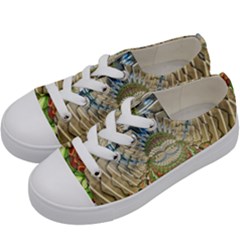 Abstract Fractal Magical Kids  Low Top Canvas Sneakers by Sudhe