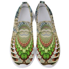 Abstract Fractal Magical Men s Slip On Sneakers by Sudhe