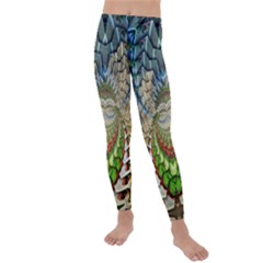 Abstract Fractal Magical Kids  Lightweight Velour Leggings