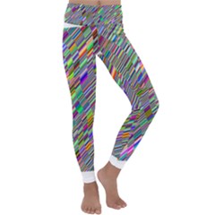 Waves Background Wallpaper Stripes Kids  Lightweight Velour Classic Yoga Leggings