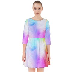 Psychedelic Background Wallpaper Smock Dress by Sudhe