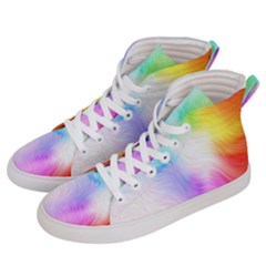 Psychedelic Background Wallpaper Men s Hi-top Skate Sneakers by Sudhe