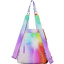 Psychedelic Background Wallpaper Center Zip Backpack View2