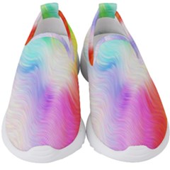 Psychedelic Background Wallpaper Kids  Slip On Sneakers