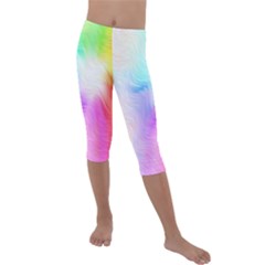 Psychedelic Background Wallpaper Kids  Lightweight Velour Capri Leggings 