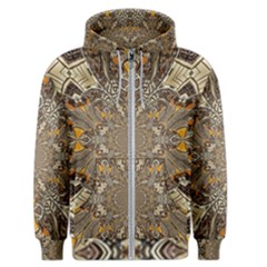 Abstract Digital Geometric Pattern Men s Zipper Hoodie by Sudhe