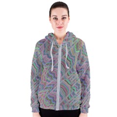 Psychedelic Background Women s Zipper Hoodie by Sudhe