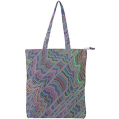 Psychedelic Background Double Zip Up Tote Bag by Sudhe