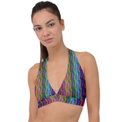 Background Wallpaper Psychedelic Halter Plunge Bikini Top