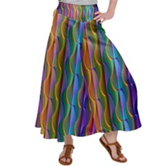 Background Wallpaper Psychedelic Satin Palazzo Pants