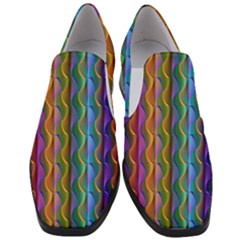 Background Wallpaper Psychedelic Slip On Heel Loafers