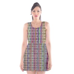 Psychedelic Background Wallpaper Scoop Neck Skater Dress by Sudhe