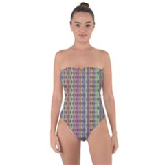 Psychedelic Background Wallpaper Tie Back One Piece Swimsuit by Sudhe