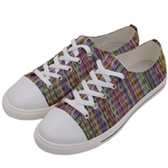 Psychedelic Background Wallpaper Women s Low Top Canvas Sneakers by Sudhe