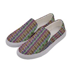 Psychedelic Background Wallpaper Women s Canvas Slip Ons by Sudhe