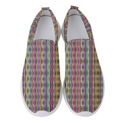 Psychedelic Background Wallpaper Women s Slip On Sneakers by Sudhe