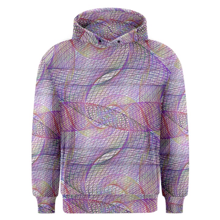 Purple Background Abstract Pattern Men s Overhead Hoodie