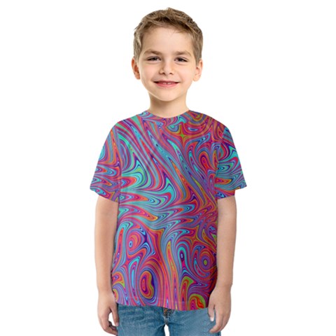 Fractal Bright Fantasy Design Kids  Sport Mesh Tee by Sudhe