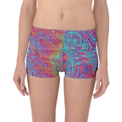 Fractal Bright Fantasy Design Boyleg Bikini Bottoms by Sudhe