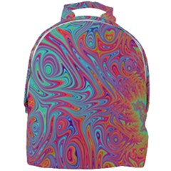 Fractal Bright Fantasy Design Mini Full Print Backpack by Sudhe