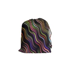 Psychedelic Background Wallpaper Drawstring Pouch (small) by Sudhe