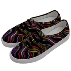 Psychedelic Background Wallpaper Men s Classic Low Top Sneakers by Sudhe