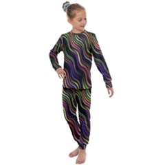 Psychedelic Background Wallpaper Kids  Long Sleeve Set 