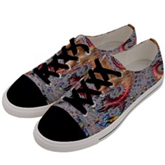 Fractal Artwork Design Pattern Men s Low Top Canvas Sneakers by Sudhe