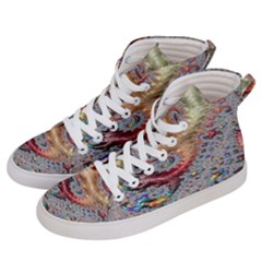 Fractal Artwork Design Pattern Women s Hi-top Skate Sneakers by Sudhe