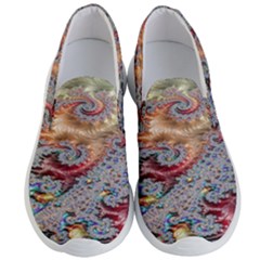 Fractal Artwork Design Pattern Men s Lightweight Slip Ons by Sudhe