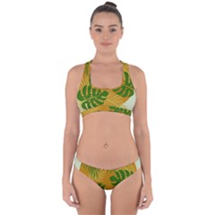 Leaf Leaves Nature Green Autumn Cross Back Hipster Bikini Set