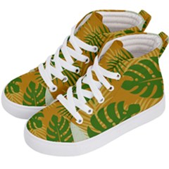 Leaf Leaves Nature Green Autumn Kids  Hi-top Skate Sneakers by Sudhe