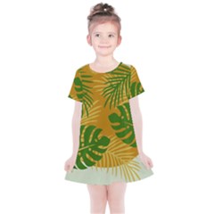 Leaf Leaves Nature Green Autumn Kids  Simple Cotton Dress