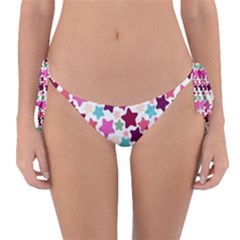 Stars Pattern Reversible Bikini Bottom