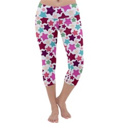 Stars Pattern Capri Yoga Leggings by Sudhe