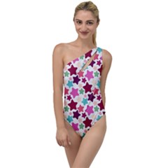 Stars Pattern To One Side Swimsuit