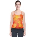 Background Pattern Of Orange Mosaic Velvet Spaghetti Strap Top View1