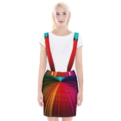 Background Color Colorful Rings Braces Suspender Skirt by Sudhe