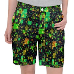 Squares And Rectangles Background Pocket Shorts