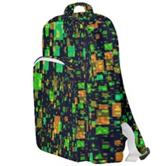 Squares And Rectangles Background Double Compartment Backpack