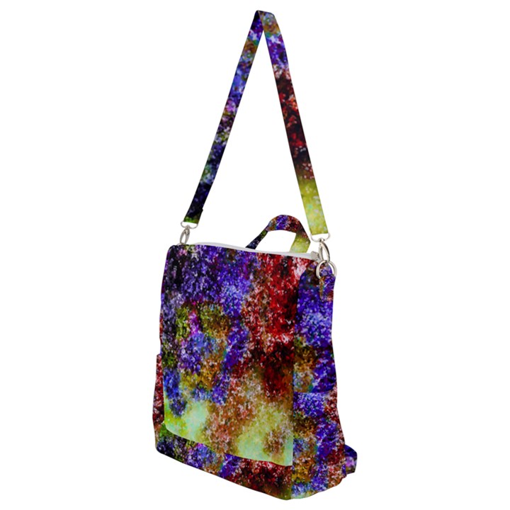 Splashes Of Color Background Crossbody Backpack