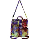 Splashes Of Color Background Crossbody Backpack View3