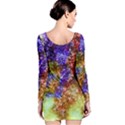 Splashes Of Color Background Long Sleeve Velvet Bodycon Dress View2