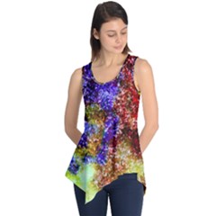 Splashes Of Color Background Sleeveless Tunic by Sudhe