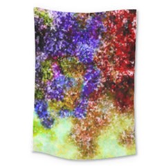 Splashes Of Color Background Large Tapestry by Sudhe