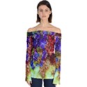 Splashes Of Color Background Off Shoulder Long Sleeve Top View1