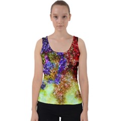 Splashes Of Color Background Velvet Tank Top