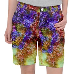 Splashes Of Color Background Pocket Shorts by Sudhe