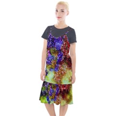 Splashes Of Color Background Camis Fishtail Dress